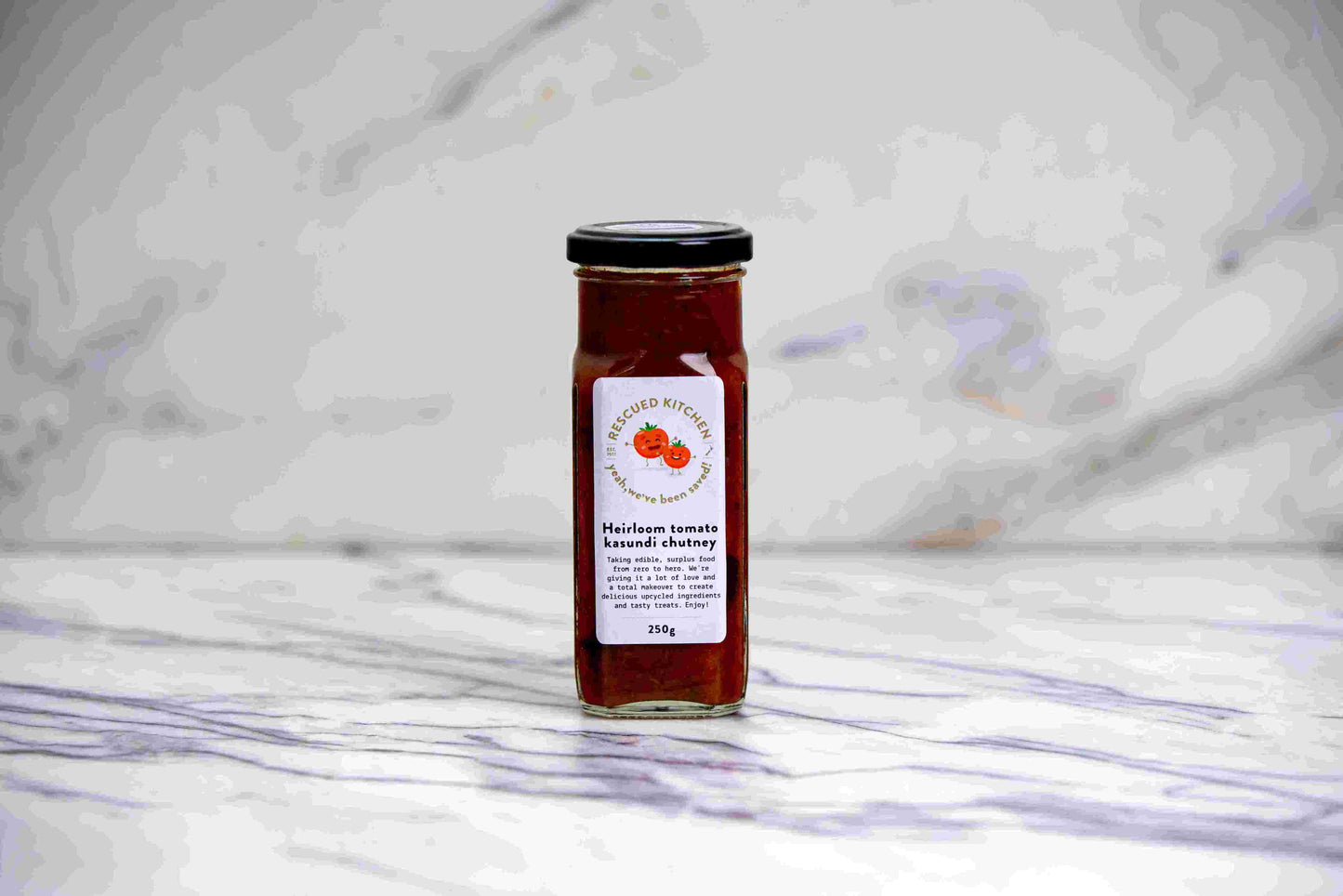 Heirloom tomato kasundi chutney