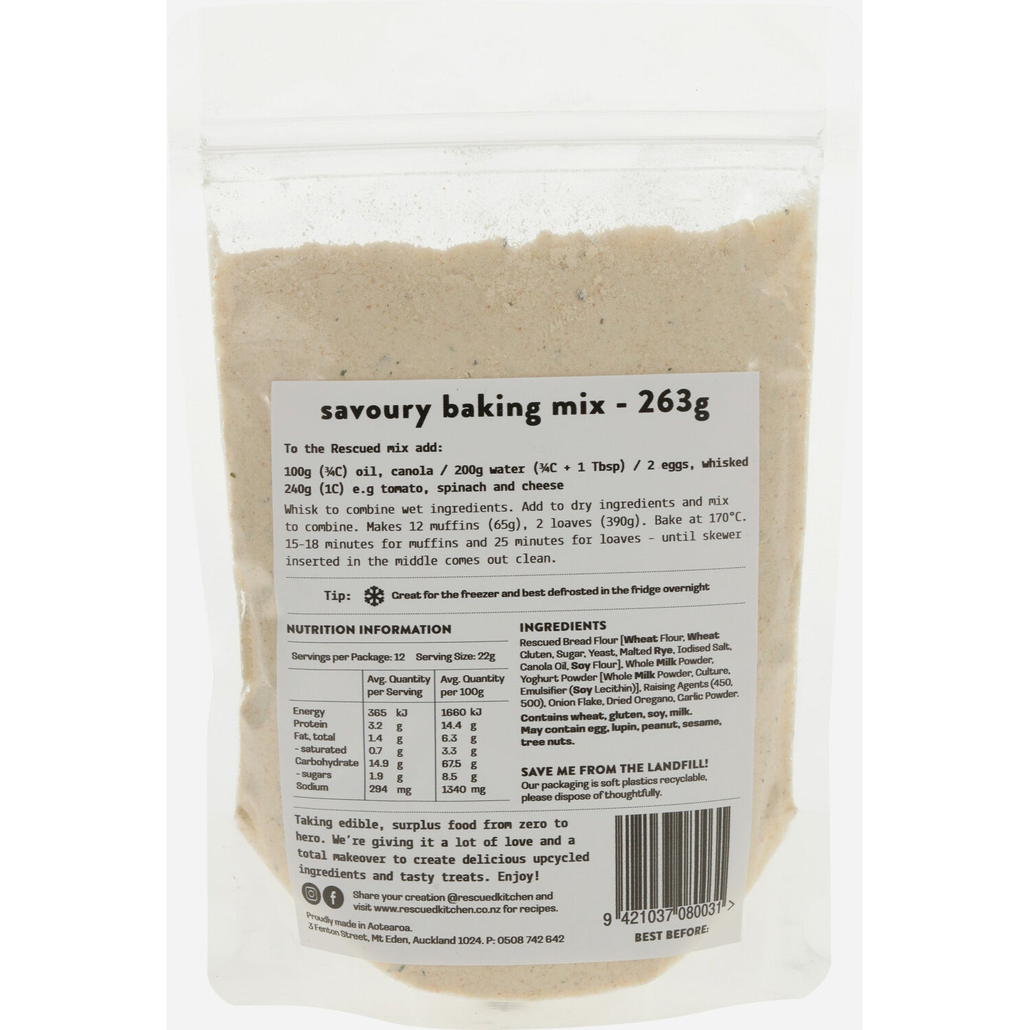 baking mix - savoury